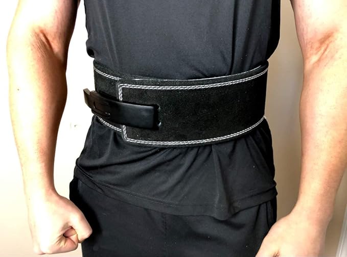 Arsa Fitness Weightlifting Adjustable Lever Belt for Men 10MM Thickness 4" Width
