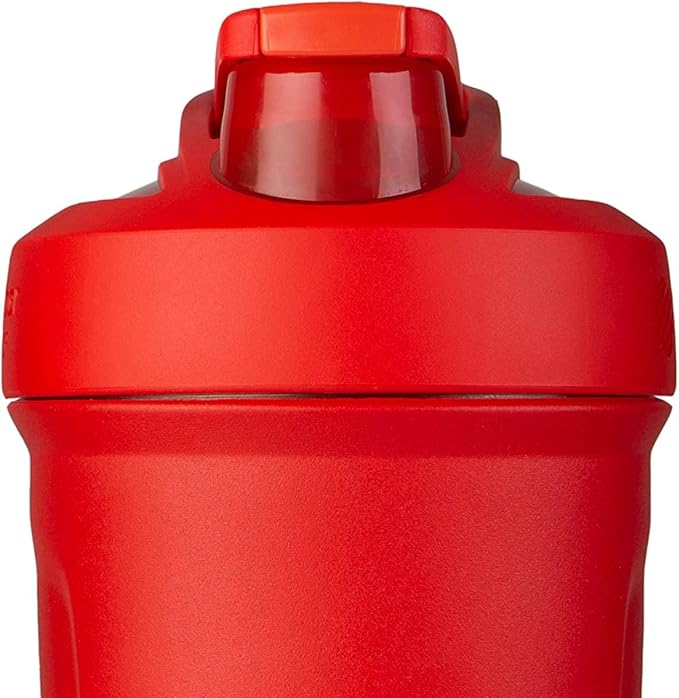 BlenderBottle Strada Shaker Cup Insulated Stainless Steel Water Bottle with Wire Whisk, 24-Ounce, Plum