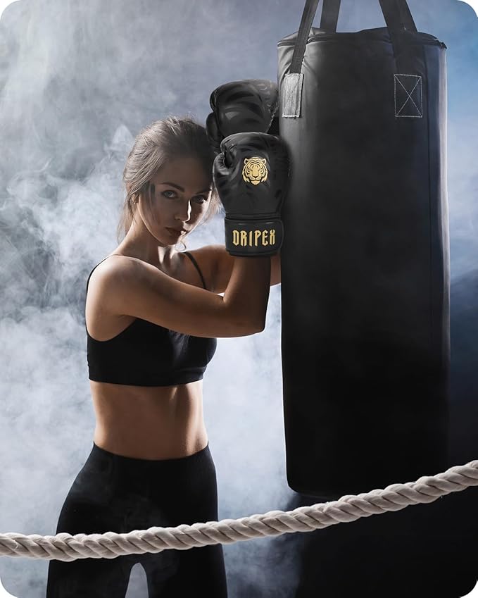Dripex Boxing Gloves for Men Women Youth, Boxing Training Gloves | for Heavy Bag Workout, Muay Thai, Kickboxing, Sparring Punching(8 10 12 14 16oz)