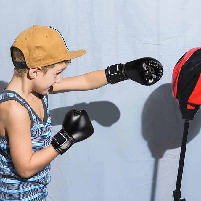Yardwe Kids Boxing Gloves, Youth Boys and Girls Training Sparring Glove for Kickboxing, Punching Bag, MMA, Thai, Pu Leather, Sponge Liner