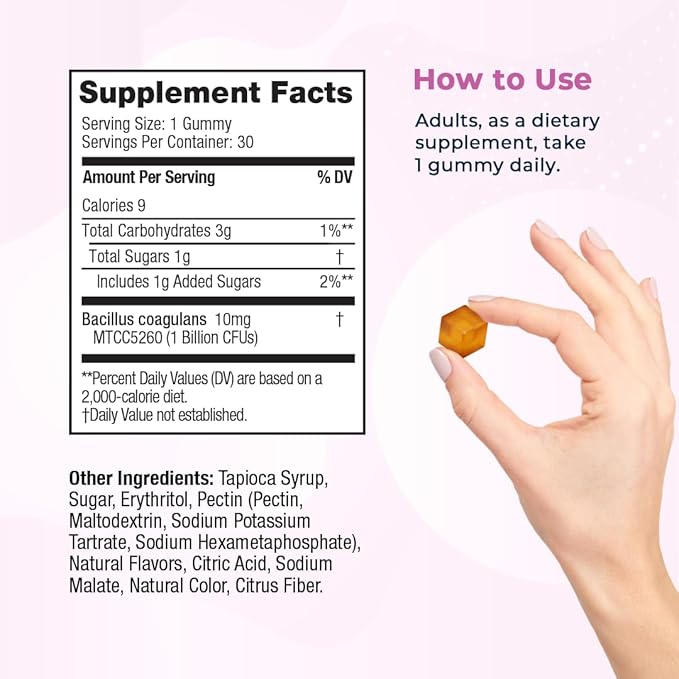 VitaMedica Balance Bites - Probiotic Gummies for Digestive Support, Immune & Gut Health - 1 Billion CFU No Refrigeration Required - 30 Gummies