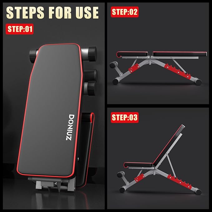 Weight Bench, Adjustable Workout Bench Press Set 750