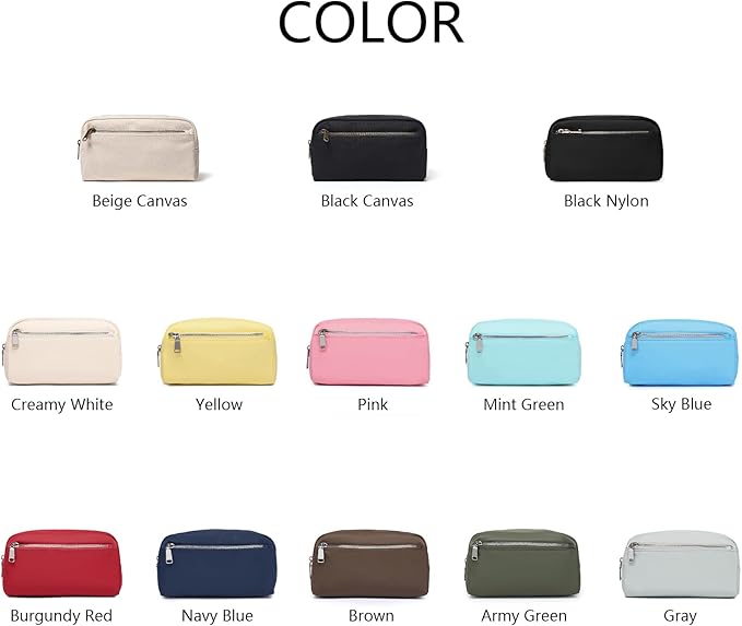 Nylon Female cosmetic bags Canvas toiletry bags Wash bags with large capacity Simple design (Nylon/Sky Blue)