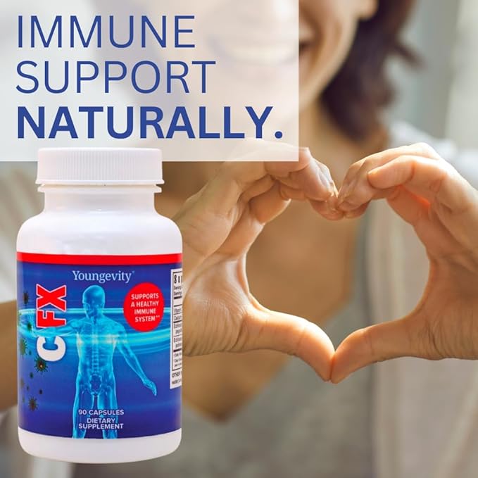 Youngevity C-Fx - Vitamin C 500mg, Echinacea Herb & Root for Immune Support Supplement (90 Capsules)