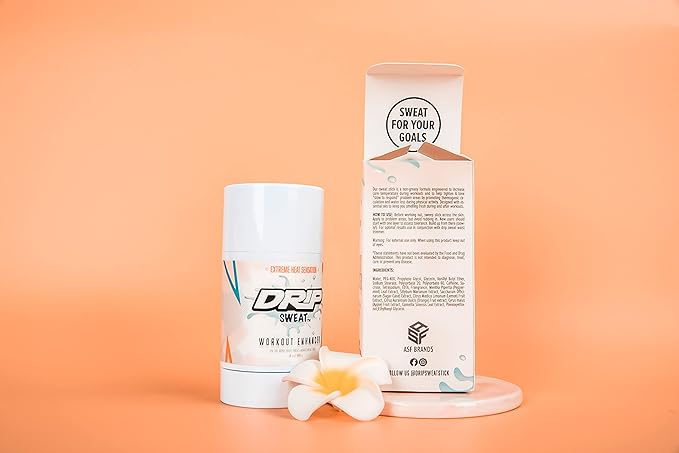 DRIP Sweat - Workout Enhancer - Natural Thermogenic Hot Slimming & Body Toning Sweat Stick for Men & Women.