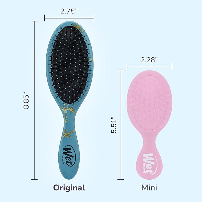 Wet Brush Disney Original Hair Detangler, Cinderella (Elegant Princess), Ultra-Soft IntelliFlex Bristles, Detangling Brush Glides Through Tangles (Wet Dry & Damaged Hair), Women & Men