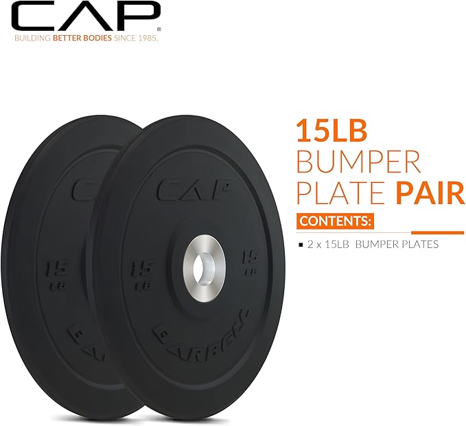 CAP Barbell Rubber Olympic Bumper Plate