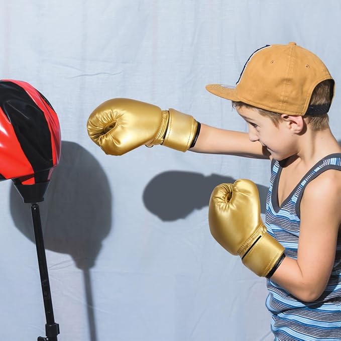 Yardwe Kids Boxing Gloves, Youth Boys and Girls Training Sparring Glove for Kickboxing, Punching Bag, MMA, Thai, Pu Leather, Sponge Liner