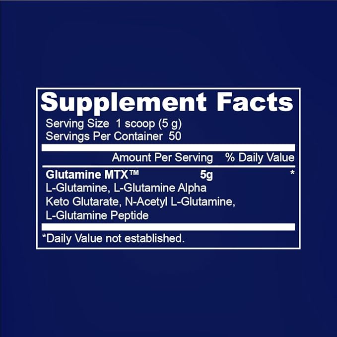 Infinite Labs Glutamine MTX - Glutamine Capsules - L-Glutamine + L-Glutamine Alpha Keto Glutarate + N-Acetyl L-Glutamine + L-Glutamine Peptides - 240-Capsules