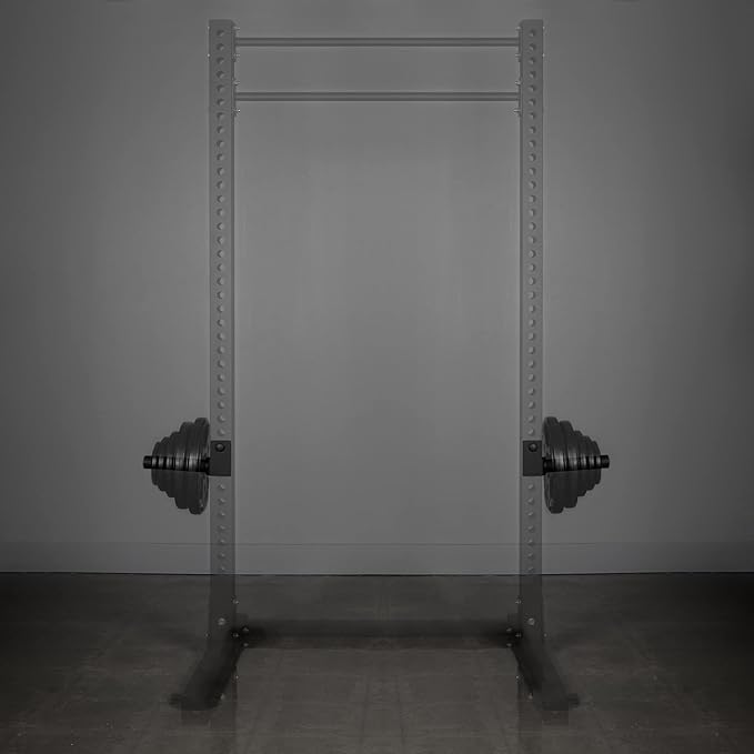 AmStaff Olympic Weight Plate Holder for Power & Squat Racks β Available 2x2 β 2.5x2.5 β 3x3 Inch Tube Sizes with 1" Hole β Weight Plates Horn Storage Attachment for Power Squat Rack β (Pair)