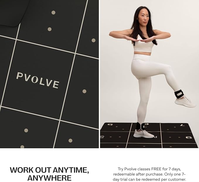 Pvolve Precision Mat - Home Workout Equipment 4.6’ x 4’ x 2.2mm Rubber