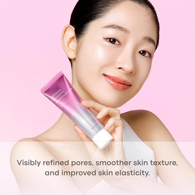 RETINAL COLLAGEN GLOW CREAM PACK, 1.69fl.oz/50ml, Hydrating, Moisture-Rich Cream, Nourishing Sleeping Pack, Soothing Facial Mask, Plumping&Firming