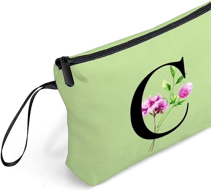 SEAMOON Birthday Thank You Appreciation Monogrammed Gifts for Mom Aunt Teacher Sister Friend Coworkers Bride Bridesmaid Makeup Cosmetic Bag with Mirror Mothers Day Christmas Graduation C