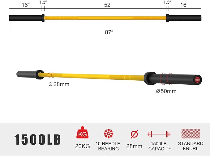 Olympic Barbell Curl Bar EZ Bar Strength Training