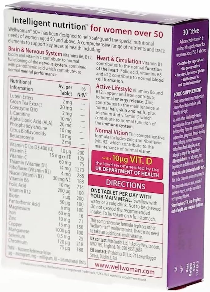 Vitabiotics 50+ 30 Tablets