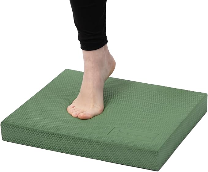 StrongTek Professional Foam Exercise Balance Pad - 15.8" 13" x 2", High-Density