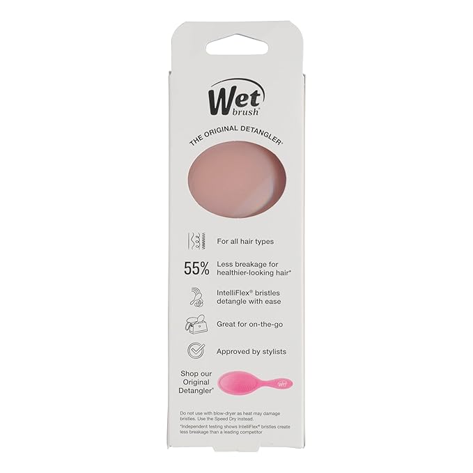 Wet Brush Mini Detangler Hair Brush, Bronze (Iridescence Icon), Detangling Travel Hairbrush, Ultra-Soft IntelliFlex Bristles Glide Through Tangles with Ease, Pain-Free, All Hair Types, Limited Edition