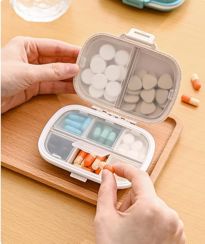 Centrum Silver Women 50+ Multivitamin, 275 Tablets Bundle with a Travel Pill Organizer, 8 Compartments Portable Pill Case, Color Khaki