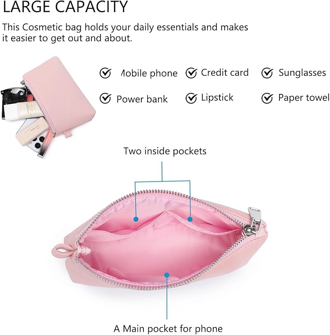 PU Leather Makeup Simple and Convenient Handbag Small Exquisite Storage Bag (Pu/Charming)