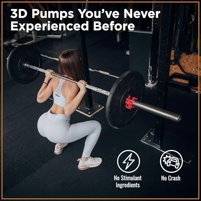All-in-One Nitric Oxide Booster | Women Pump Preworkout Supplement with L Arginine, L Citrulline, Beta Alanine | Stim Free & Caffeine Free | Blood Flow for Booty Gains | 7 in 1 Formula 60 Caps