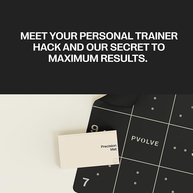 Pvolve Precision Mat - Home Workout Equipment 4.6’ x 4’ x 2.2mm Rubber