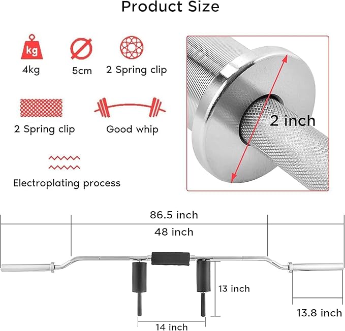 Olympic Safety Squat Bar 700lbs Squat Olympic Bar