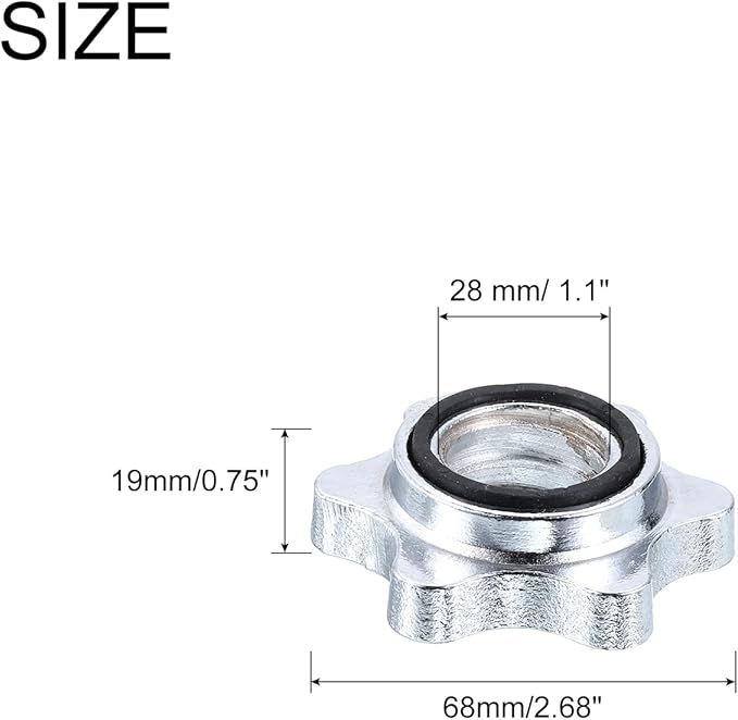uxcell Barbell Collar Screw Clamps