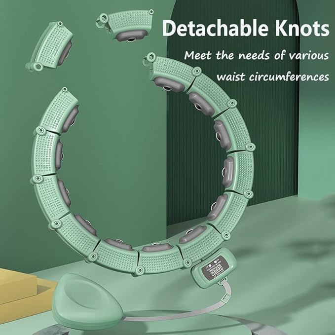 Weighted Hula Smart Hoops Adults - Weight Loss 24 Knots