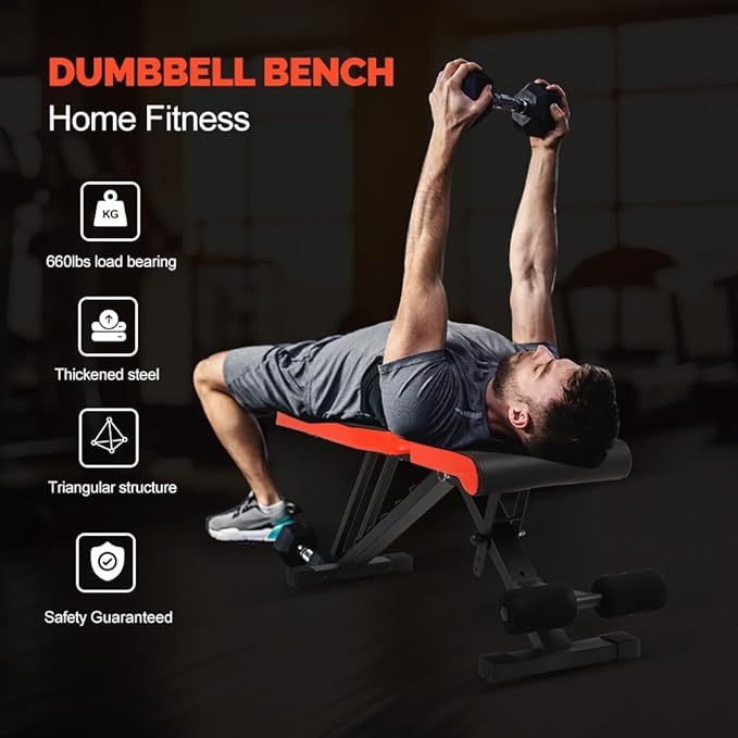 Weight Bench Adjustable Training Bench Full Body Weight