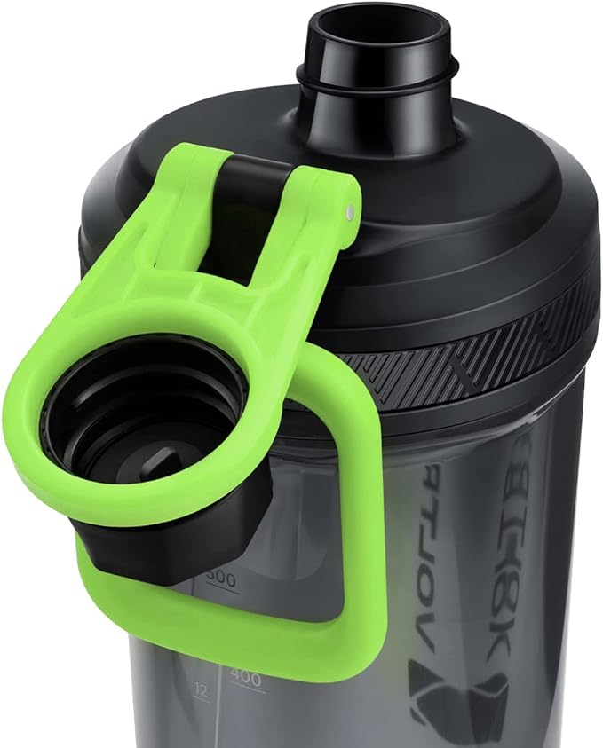 VOLTRX Shaker Bottle, Gallium USB C Rechargeable Electric Protein Shake Mixer, Shaker Cups for Protein Shakes and Meal Replacement Shakes, BPA Free, Made with Tritan, 24oz