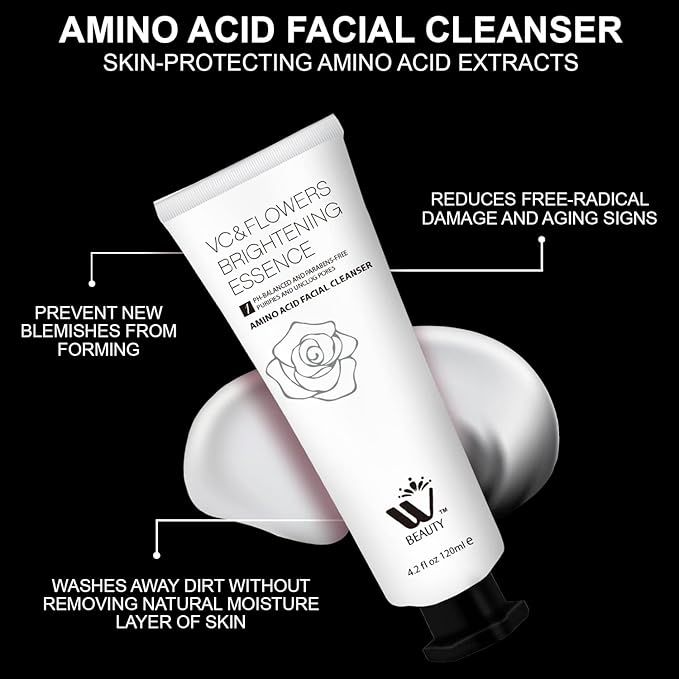 WBM Skincare Beauty Kit -Facial Cleanser & Facial Moisturizer for Sensitive Skin, Witch Hazel Facial Toner with Aloe Vera Formula, Anti-Aging Night Cream for Daily Cleansing & Refreshing Skin