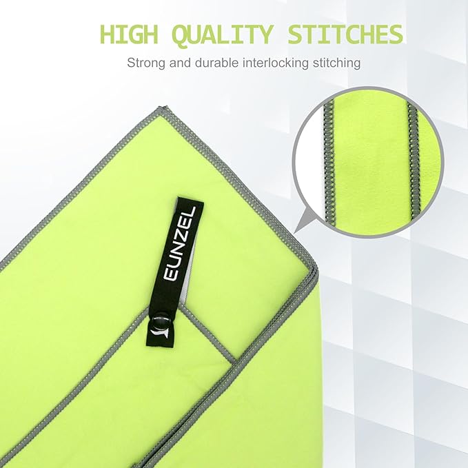 Eunzel Quick Dry Camping Towel 3 Size 1 Pack,Fast