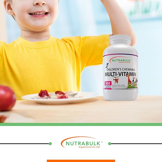 Children's Chewable – Multi Vitamin Tablets – Assorted Animal shapes And Flavors – 500 count.