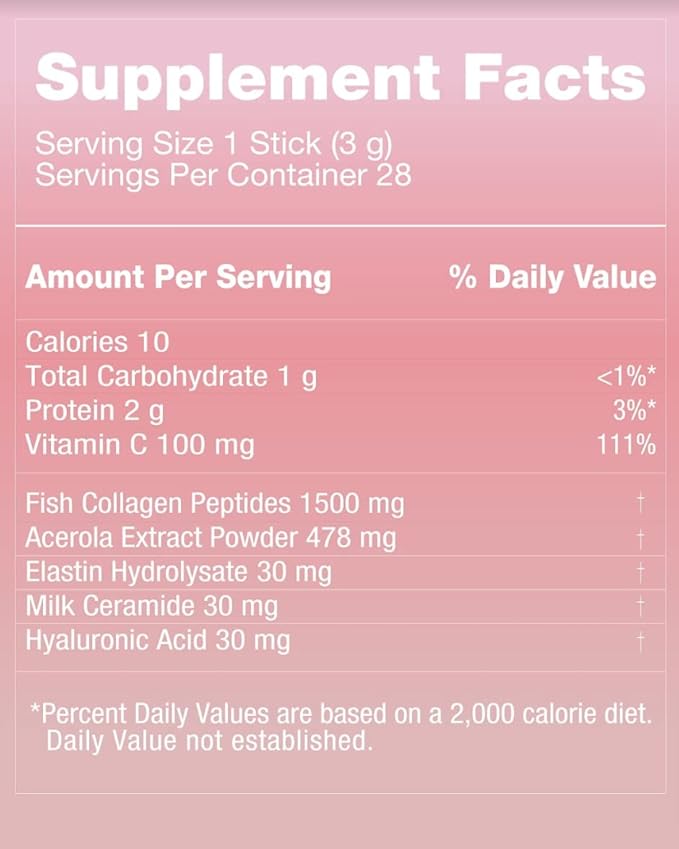for Bright Skin, Collagen 300 Light, Low Molecular Weight Fish Collagen Peptides 300D 1,500mg (28 Packets)