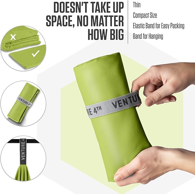 VENTURE 4TH Quick Dry Towel. Microfiber Travel Towel
