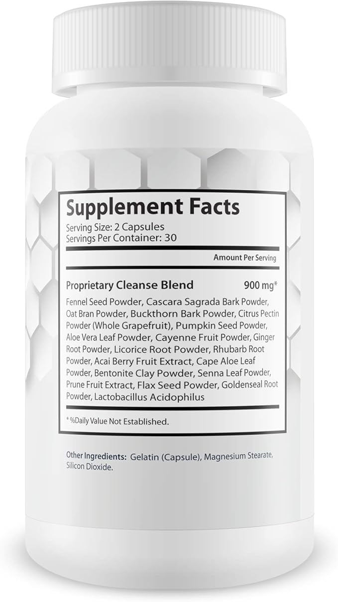 Pro Carbo Fix - Natural Gut & Carb Cleanse Supplement - Plant Based Formula w/Probiotics - Support Digestive Health & Blood Health - Help Flush Carbs & Toxins - Promote Regularity & Reduced Gut Bloat