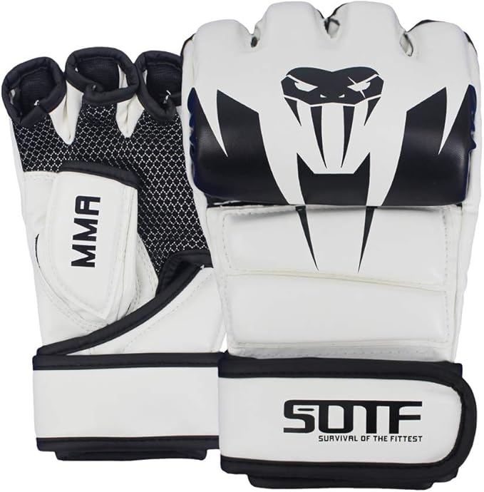 SOTF Punching Gloves for Adults MMA Training Gloves Men Fight Boxing Gloves Open Fingers Women