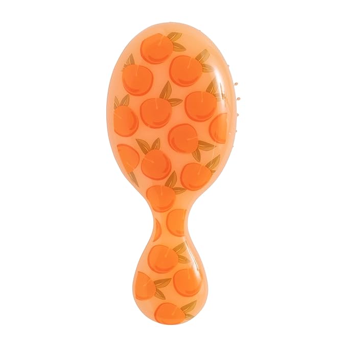 Wet Brush Mini Detangler Hair Brush, Peach (Tutti Fruitti), Detangling Travel Hairbrush, Ultra-Soft IntelliFlex Bristles Glide Through Tangles with Ease, Pain-Free, All Hair Types, Limited Edition