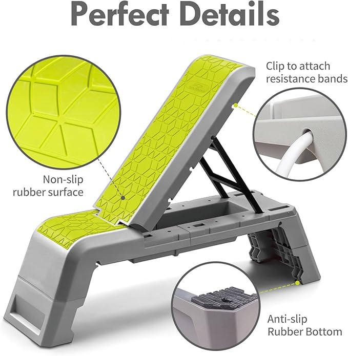 leikefitness Multifunctional Aerobic Deck with Cord Workout Platform