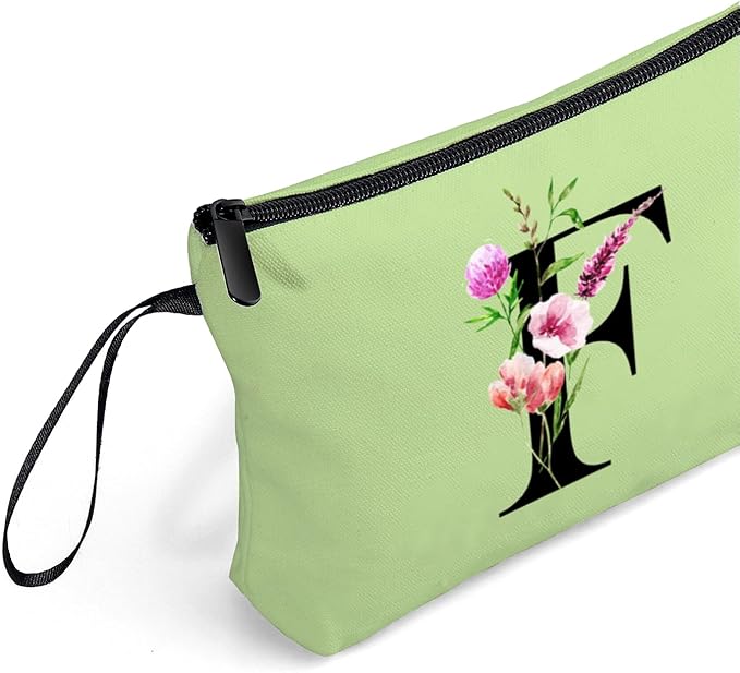 SEAMOON Birthday Thank You Appreciation Monogrammed Gifts for Mom Aunt Teacher Sister Friend Coworkers Bride Bridesmaid Makeup Cosmetic Bag with Mirror Mothers Day Christmas Graduation F