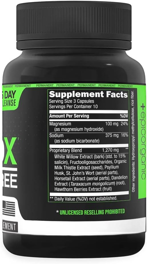 5 Day Detox Cleanse | Extra Strength Colon Cleanse & Liver Detox | Promotes Healthy Gut Support | Detox Cleanse for Men & Women | Made in The USA | 30 Capsules