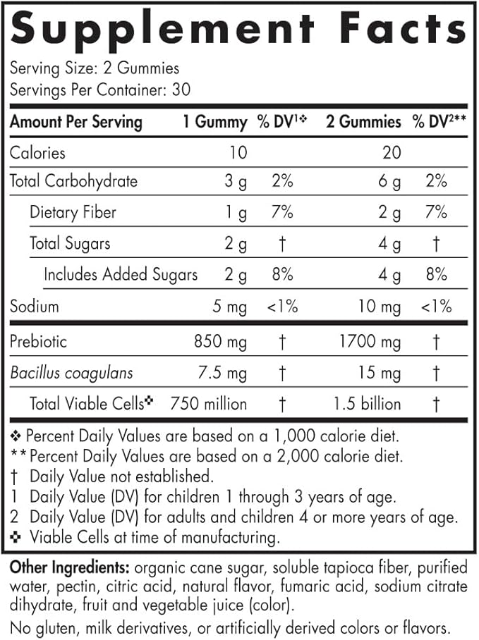 Nordic Naturals Kids Nordic Flora Probiotic Gummies, Merry Berry Punch - 60 Gummies - 1.5 Billion CFU & Prebiotic Fiber - Non-GMO, Vegan - 30 Servings