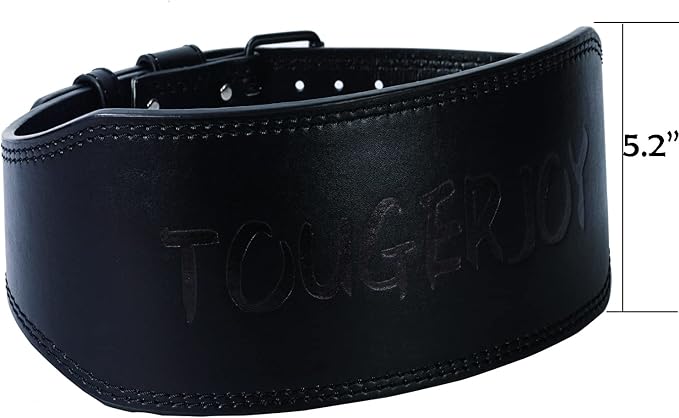 Genuine Leather Weight Lifting Belt for Men Double