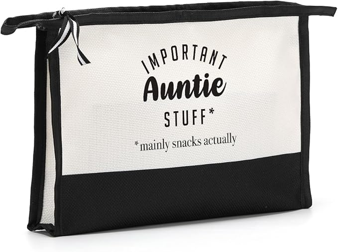 Aunt Gifts Makeup Bag - Aunt Birthday & Ideas for Women - Cosmetic Bag