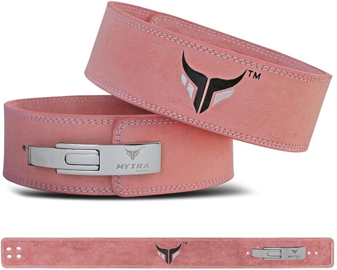 Mytra Fusion Weight Lifting Belt for Men and 10MM Thick 4" wide 100% Genuine