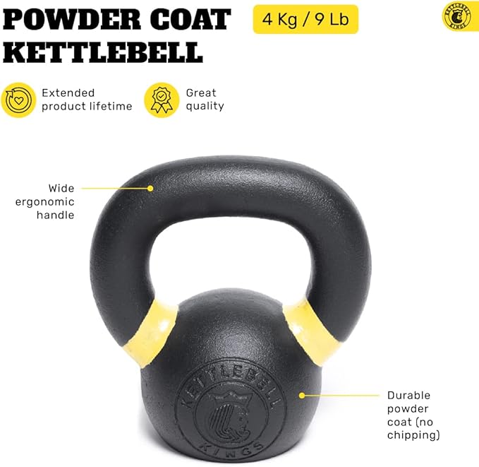 Kettlebell Kings Powder Coated Kettlebell Weights - 9-97