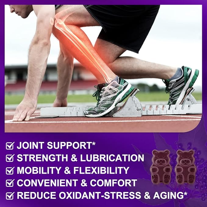 Glucosamine Chondroitin Gummies - 2- Pack, Extra Strength 1500mg Glucosamine with MSM & Elderberry, Joint Support Supplement, Best Cartilage & Immune Support Supplement for Men and Women - 120 count