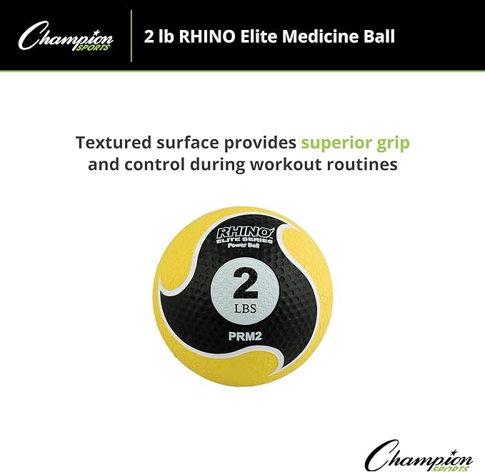 Champion Sports Rhino Elite Medicine Ball - In