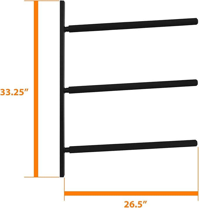 Yes4All Heavy Duty Steel Wall Mount Paddle Board Racks, Surfboard Holder, Suitable for Both Indoor and Outdoor Storage