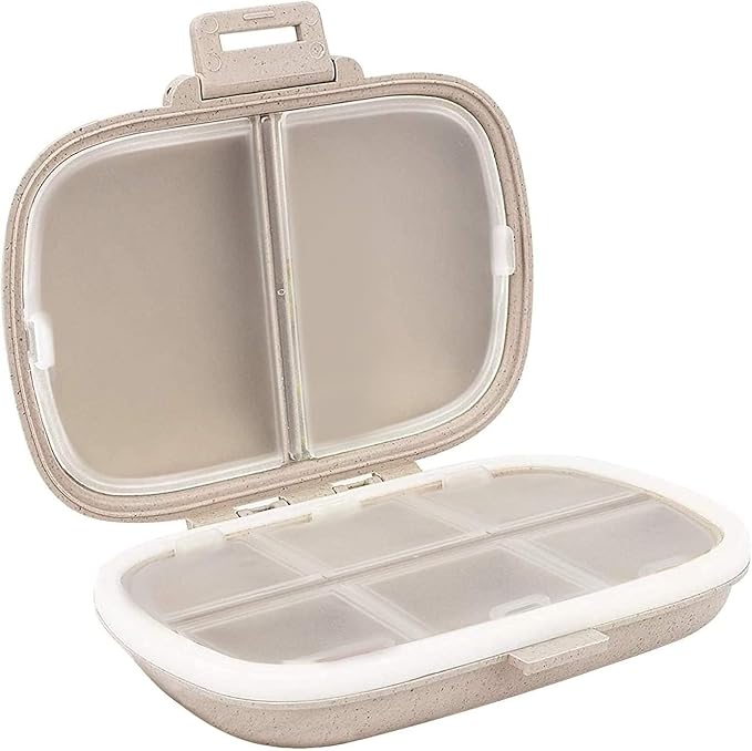 Centrum Silver Women 50+ Multivitamin, 275 Tablets Bundle with a Travel Pill Organizer, 8 Compartments Portable Pill Case, Color Khaki